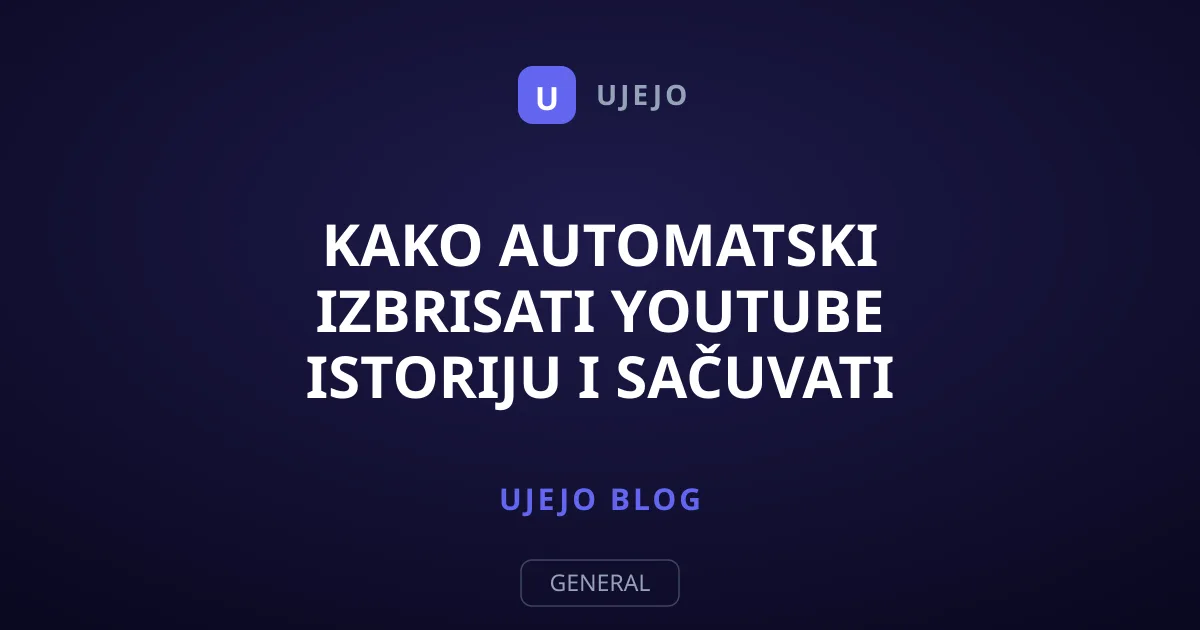 Kako automatski izbrisati YouTube istoriju i sačuvati privatnost